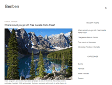 Tablet Screenshot of benben.ca